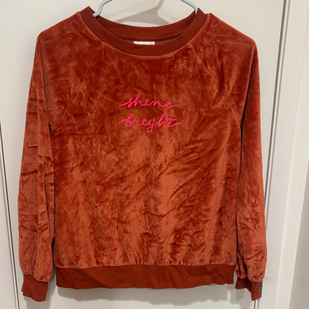 Cat & Jack Rust Velour Sweatshirt